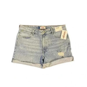Wrangler Jean Shorts Women’s 12 31 Rolled High Rise Roll Vintage Mom Cut Off NWT